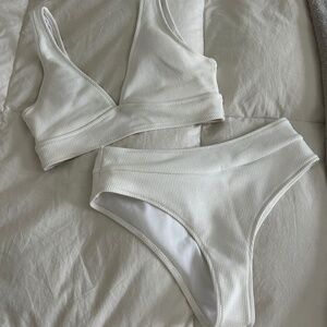 Shein White Bathing Suit